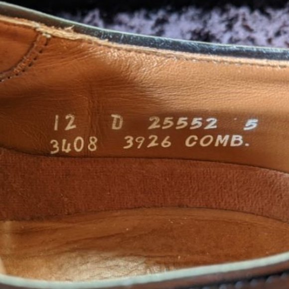 Leather Dress Shoes - Fine Men's Brogue Cap-Toe Oxfords, Top Quality - Picture 4 of 15